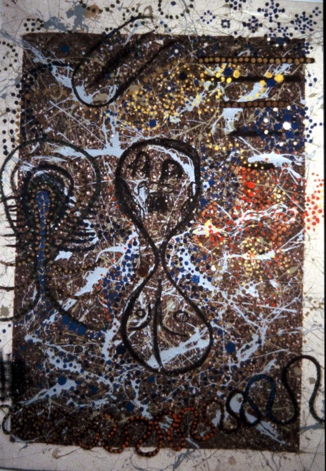 Angel Demon, Acrylic on Canvas, 4’x6′, 2003