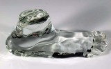 Glass Foot. Solid Sculpted Glass, 8″, 2007