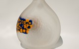 Vase with Blue and Yellow Marini – Blown Glass, 12″ x 10″ x 4″